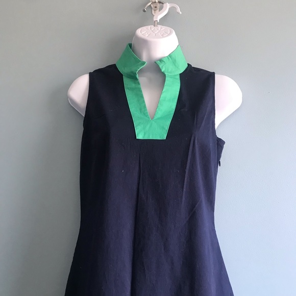 Sail to Sable STS Color-block Blue/green Tunic Dress. XS - Picture 4 of 8